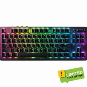 Razer DeathStalker V2 Pro Tenkeyless - Wireless Low-Profile Optical Gaming Keyboard (Red Linear Switches