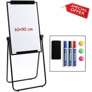 DOEWORKS 90x60cm Magnetic U-Stand Whiteboard/Flipchart Easel