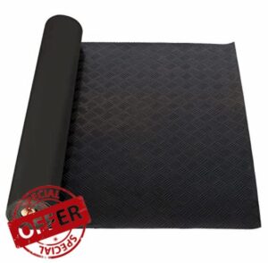 Nisorpa Checker Rubber Garage Flooring Matting