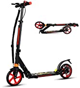 COSTWAY Teen Push Scooter, Height Adjustable Youth Kids Kick Scooters with Dual Caliper Brakes, 1...