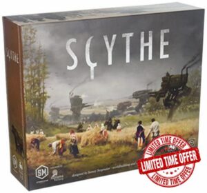 Stonemaier Games | Scythe | Board Game | Ages 14+ | 1-5 Players | 90-115 Minutes Playing Time