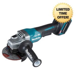 Makita GA012GZ 40V Max Li-ion XGT 115mm Brushless Angle Grinder - Batteries and Charger Not Included