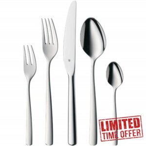 WMF Cutlery Set 30-Pieces for 6 Persons Boston Cromargan 18/10 Stainless Steel Brushed