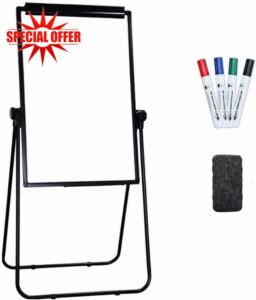 XIWODE Magnetic U-Stand Dry Erase Board/Flip Chart Whiteboard