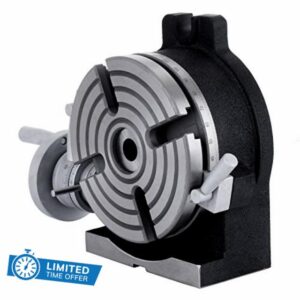 BuoQua Dividing Head Indexing Head Milling Semi-Universal Dividing Head 3 jaw Chuck Dividing Head Set with Index Plates and Tailstock for Precision Rotary Table (5.9 inch)