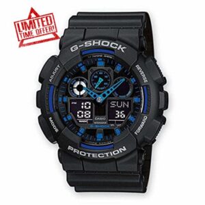 Casio Men's Analogue-Digital Quartz Watch with Plastic Strap GA-100-1A2ER