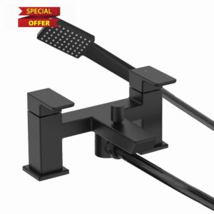 Bristan Cobalt Bath Shower Mixer Tap Black (COB BSM BLK)