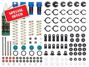 Tamiya 54993 TT-02B/DF-03 Aluminium Oil Damper Set (2+2) Part Model Making Accessories for RC Vehicle/Remote Control Car