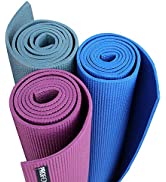 PROIRON Yoga Mat Exercise Mat with Free Travel Carry Bag for Home Gym Fitness 3.5mm or 6mm thick ...