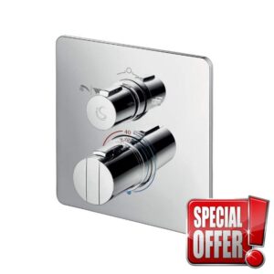 Ideal Standard A5880AA Concept Easybox Built-in Shower Mixer with Diverter - Square Faceplate