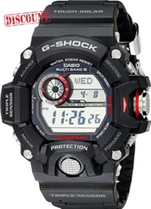 Casio Men's Digital Solar-Powered Watch with Resin Strap GW-9400-1ER