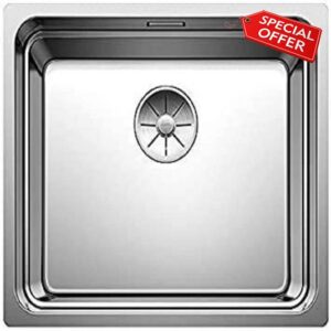 BLANCO ETAGON 500-U – Stainless Steel Kitchen Sink for 60 cm Wide Base Units – Undermount – Stainless Steel Satin Polish – 521841