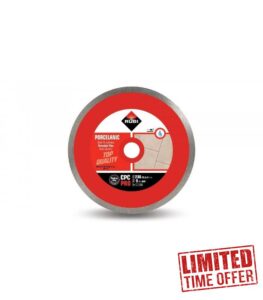 RUBI | Continuous Rim Diamond Blade CPC PRO | Fine Cutting of Porcelain Tiles