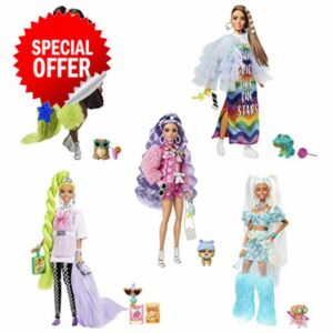 Barbie Extra 5-Doll Pack with Exclusive Barbie Extra Doll