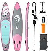 Portal Stand Up Paddle Board, 10'6x33 x6 Inflatable Paddle Boards with SUP Accessories Including ...