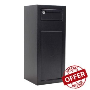 Rottner Cashmatic Deposit Safe for Shop and Office with Drop Slot Key Locking
