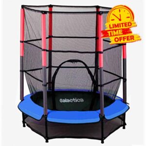 WestWood NEW Mini Trampoline | 4.5FT 55" with Safety Net Enclosure | Indoor Outdoor Children’s Activity Junior Trampoline