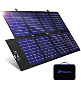 Nicesolar Foldable Solar Panel 100W for Portable Power Station, Portable Solar Charger with Dual ...