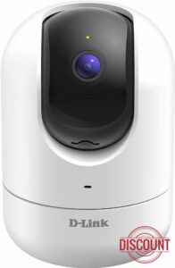 D-Link DCS-8526LH mydlink Full HD Pan & Tilt Wi-Fi Camera with AI-Based Person Detection