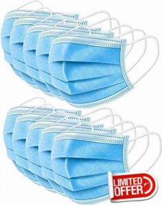 2000 Pieces 3 Layers Breathable Comfortable non-Surgical/Medical/Dental Protective Mouth/Face Covering Mask