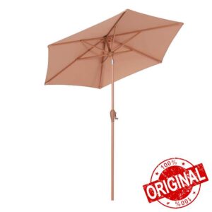 Sekey 7ft / 220cm Auto Tilt Crank Parasol for Patio