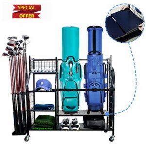 KOFULL Golf Organiser - Golf Bag Storage/Golf Rack