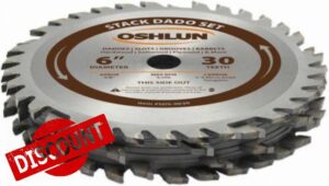 OSHLUN SDS-0630 6-Inch 30 Tooth Stack Dado Set with 5/8-Inch Arbo