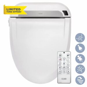 R FLORY Bidet Intelligent Toilet Seat FDB608 Energy-Saving Warm Water Air Dry Remote Contrrol