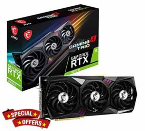 MSI Gaming GeForce RTX 3070 Ti 8GB GDRR6X 256-Bit HDMI/DP Nvlink Torx Fan 3 Ampere Architecture OC Graphics Card (RTX 3070 Ti Gaming X Trio 8G)