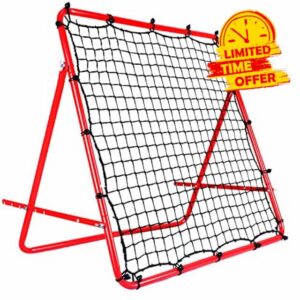 DRM Foldable Football Training Rebounder Net with Thickened Tube and Rope