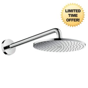 hansgrohe Raindance S Overhead Shower 240 1jet PowderRain with Shower Arm