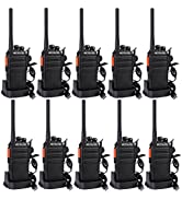Retevis RT27 Walkie Talkie, Walkie Talkies with 6 Way Charger, PMR446 License-free, 16 Channels, ...