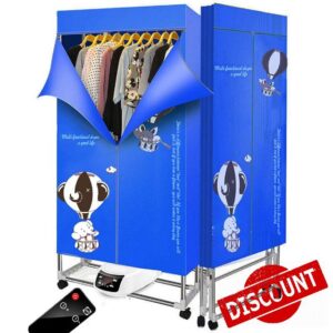 Clothes Dryer/Electric Foldable Portable Clothes Drying Rack/Dry Machine with Remote Control Adjustable Timer Energy saving for Household