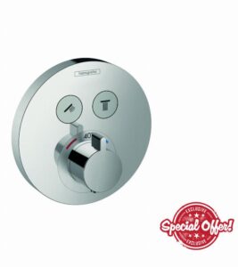 hansgrohe ShowerSelect S thermostatic mixer for 2 outlets