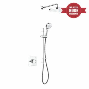 Mira Showers 1.1967.006 Evoco Dual Outlet Thermostatic Mixer Shower with Bathfill Featuring HydroGlo Technology