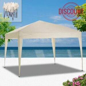 PAPILLON 8043307 Pergola 3 x 3 m Aluminium Folding Pergola Metallic 123 x 22 x 22 cm