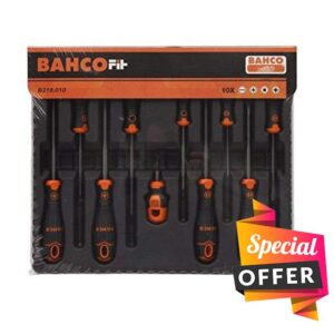 Bahco B219.010"Fit" Slotted/Ph/Pz/Robertson Screwdriver Set