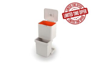 Joseph Joseph Totem Pop 60 Litre Waste Separation and Recycling Kitchen Bin