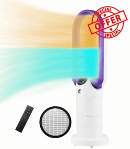 Ocean Loong Tower Fan & Bladeless Fan & HEPA Air Purifier 3in1