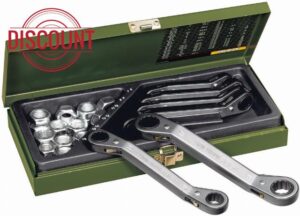 Proxxon 23231 Speeder ratchet spanner set 6-piece with reverse lever 6-19mm