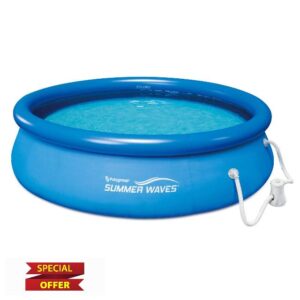 EYOBE 10 ft x 30 ft fast-inflating ground pool with filter pump