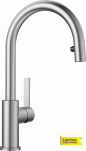 Blanco 525125 Candor-S Steel Kitchen Sink tap Pull-Out spout steel-525125