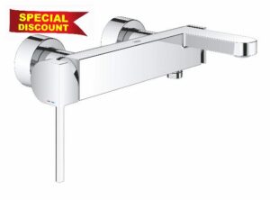 Grohe Plus 33553003 Single-Lever Bath Mixer Tap DN 15 Chrome Laminar Flow Regulator