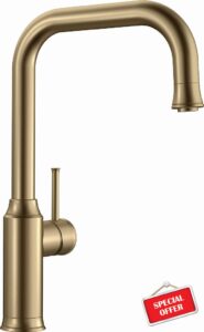 Blanco 521289 Livia-S - Brass Kitchen Sink tap Made of Ceramic with a Pull-Out spout Livia-S-brass-521289