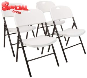 Amazon Basics Folding Plastic Chair
