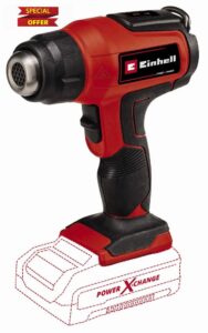 Einhell Power X-Change 18V Cordless Heat Gun - Battery Powered Hot Air Gun With Accessories For Paint Stripping