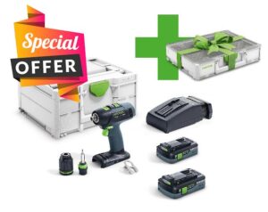 Festool 577434 Cordless Drill T 18+3 HPC 4