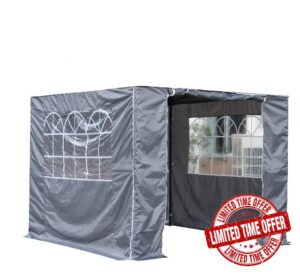 All Seasons Gazebos 2x2 Lightweight Side Panel Set Metallic Grey