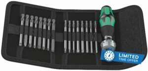 Wera Kraftform Kompakt 60 Ratchet screwdriver & Bit Set