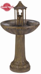 Smart Garden Solar Dancing Couple Garden Water Feature Fountain Bath 1170441